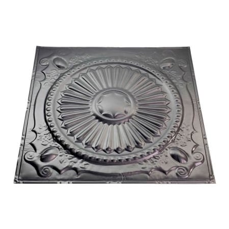 Acoustic Ceiling Products Great Lakes Tin Toronto 2' X 2' Lay-in Tin Ceiling Tile in Argento - Y59-07